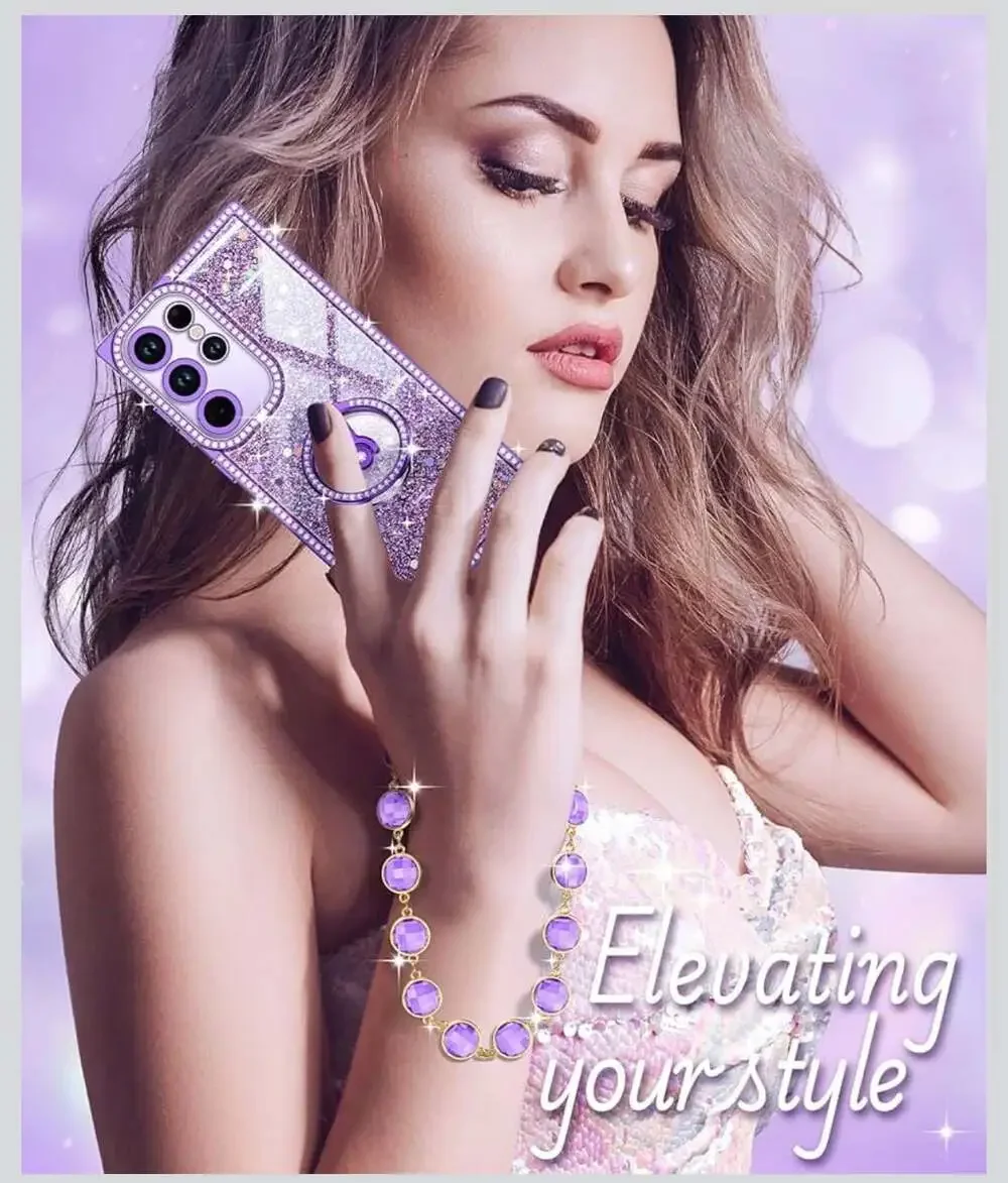 Samsung Galaxy S25 Ultra Glitter Case, Luxury Bling‎ Rhinestone Sparkly